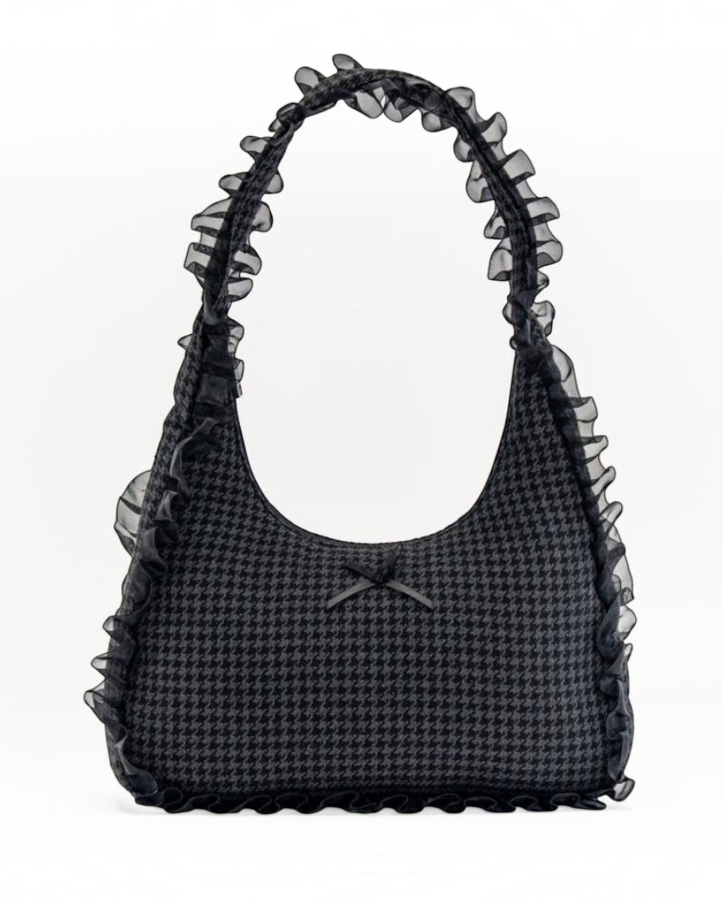 Ruffle Bow Shoulder Bag