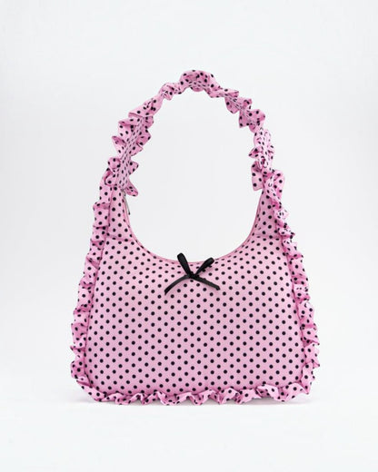 Ruffle Bow Shoulder Bag
