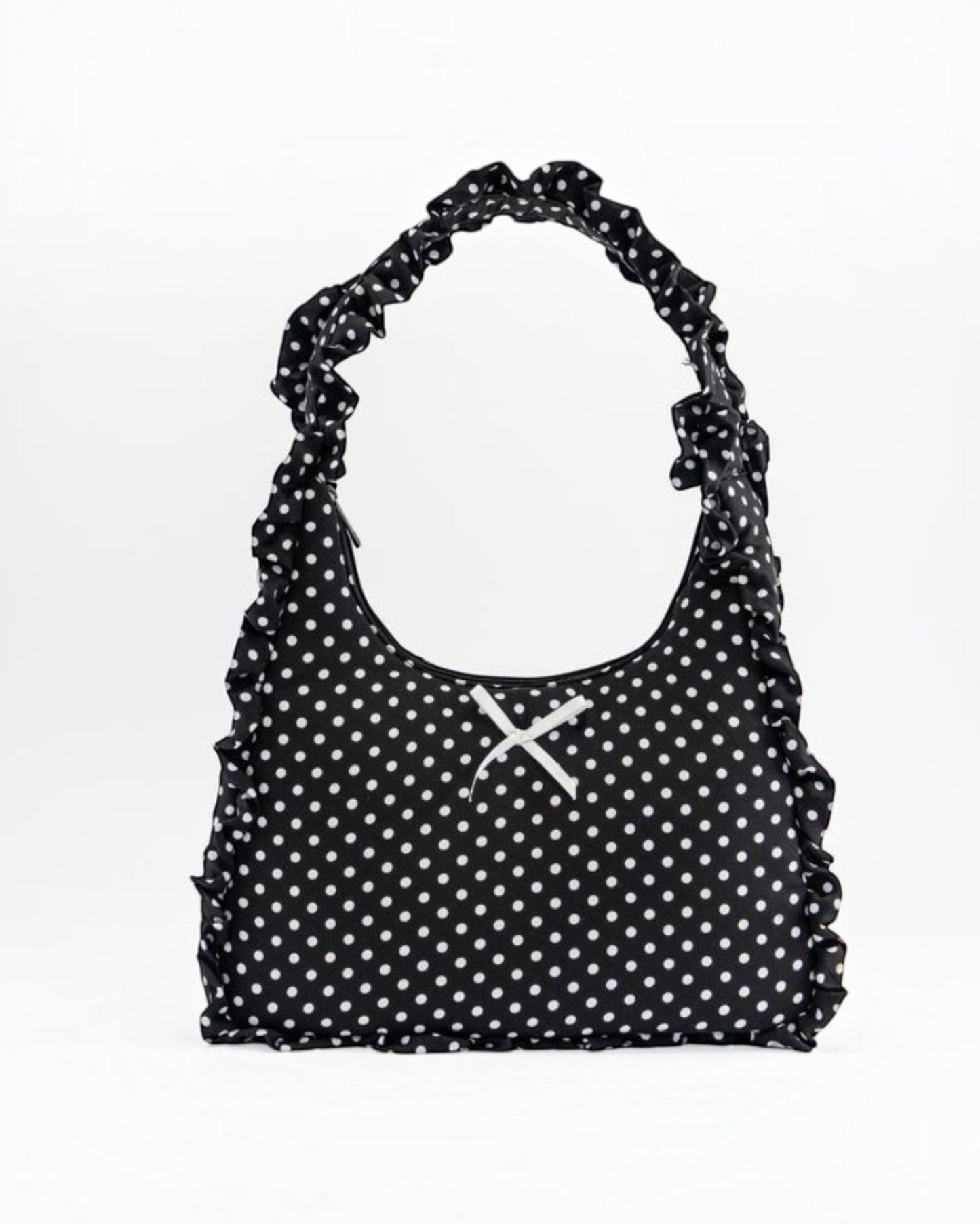 Ruffle Bow Shoulder Bag