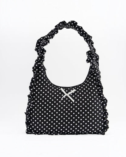 Ruffle Bow Shoulder Bag