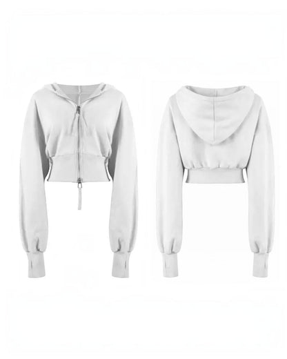 Contour Zip - Cropped Hoodie