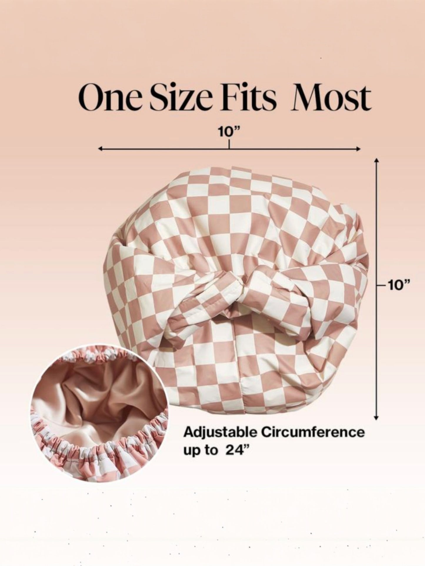 Satin-Lined Shower Cap™️